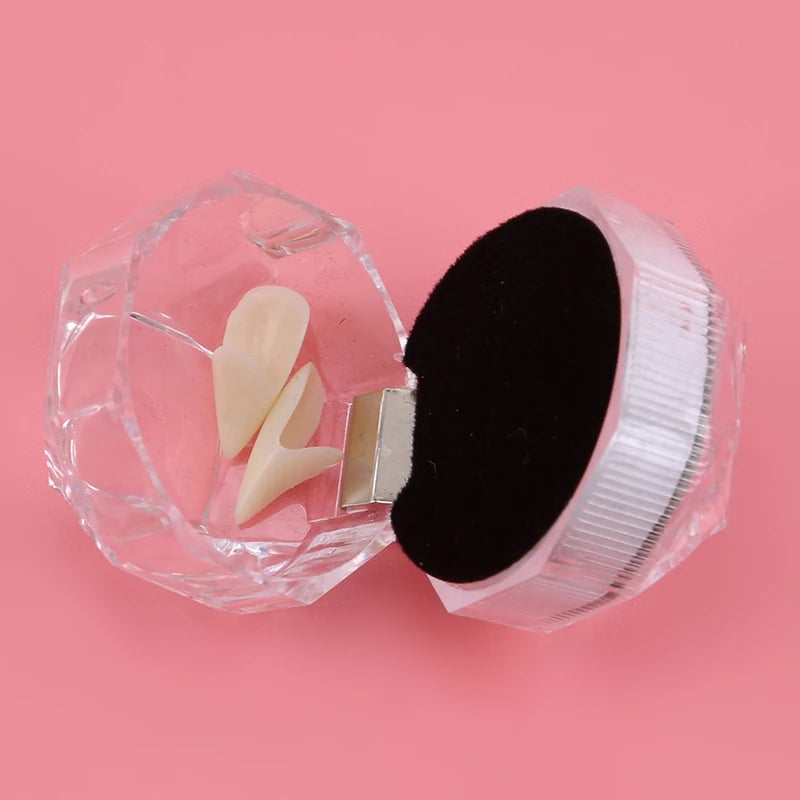 1Pair Cosplay Vampire Teeth Dentures Halloween Party Props Fangs Vampire Fangs Dentures Dress Up Accessories