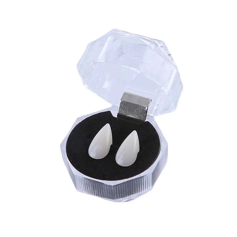 1Pair Cosplay Vampire Teeth Dentures Halloween Party Props Fangs Vampire Fangs Dentures Dress Up Accessories