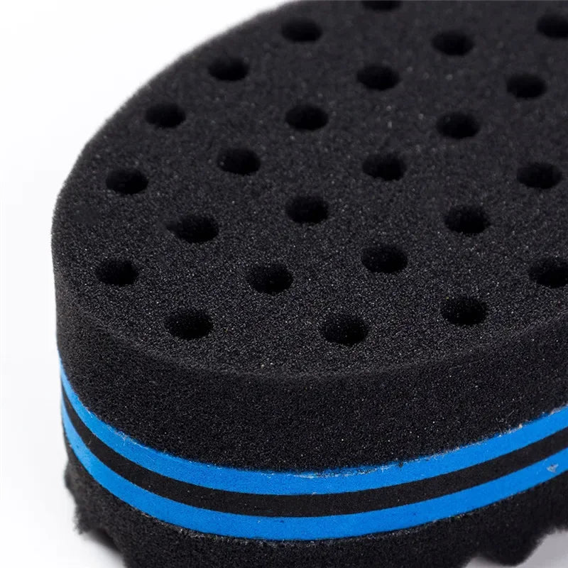Oval Double Sides Magic Twist Hair Brush Sponge Brush for Natural Afro Coil Wave Dread Sponge Brushes Hair Braids Braiding