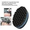 Oval Double Sides Magic Twist Hair Brush Sponge Brush for Natural Afro Coil Wave Dread Sponge Brushes Hair Braids Braiding