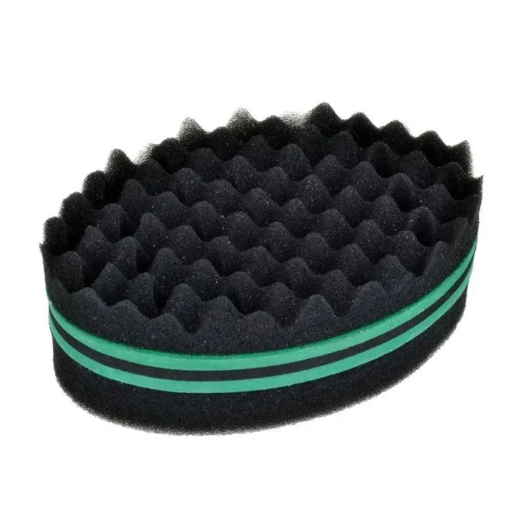 Oval Double Sides Magic Twist Hair Brush Sponge Brush for Natural Afro Coil Wave Dread Sponge Brushes Hair Braids Braiding