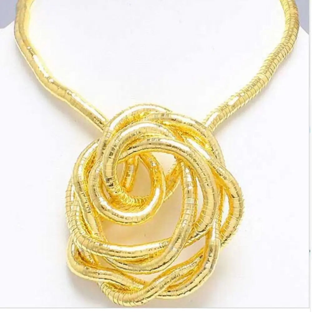 New Alloy Bendable Snake Necklace Gold Color Twistable Flexible Choker Jewelry Accessories Punk Bracelet