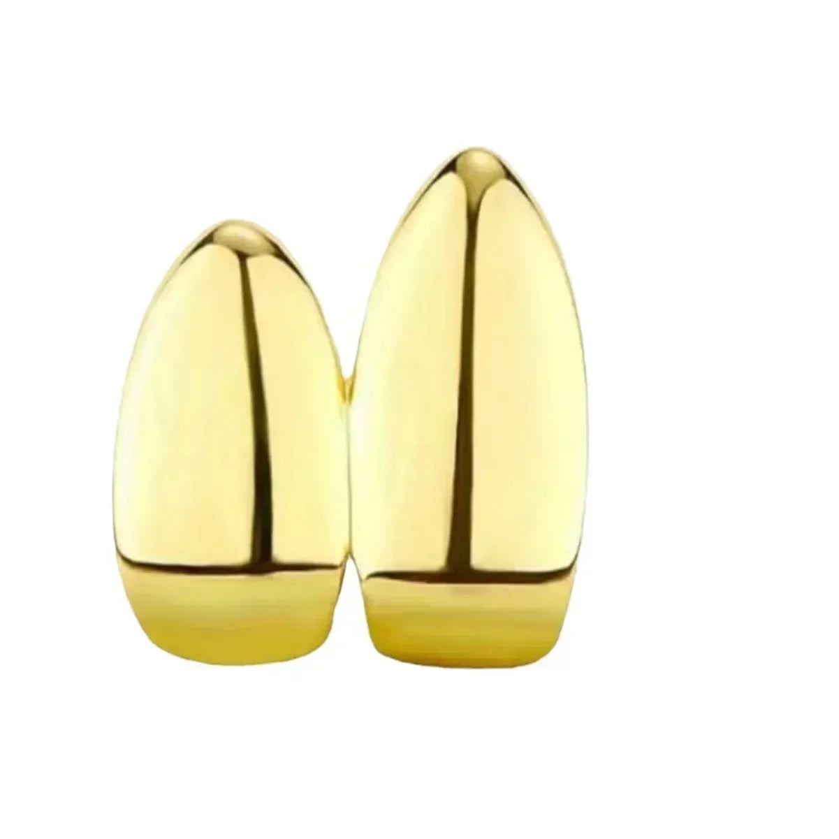 3CPS/Set Gold Silver-Plated Hip Hop Teeth for Mouth Grillz Caps Top&Bottom Grill Set Vampire Teeth for Halloween Party Sets
