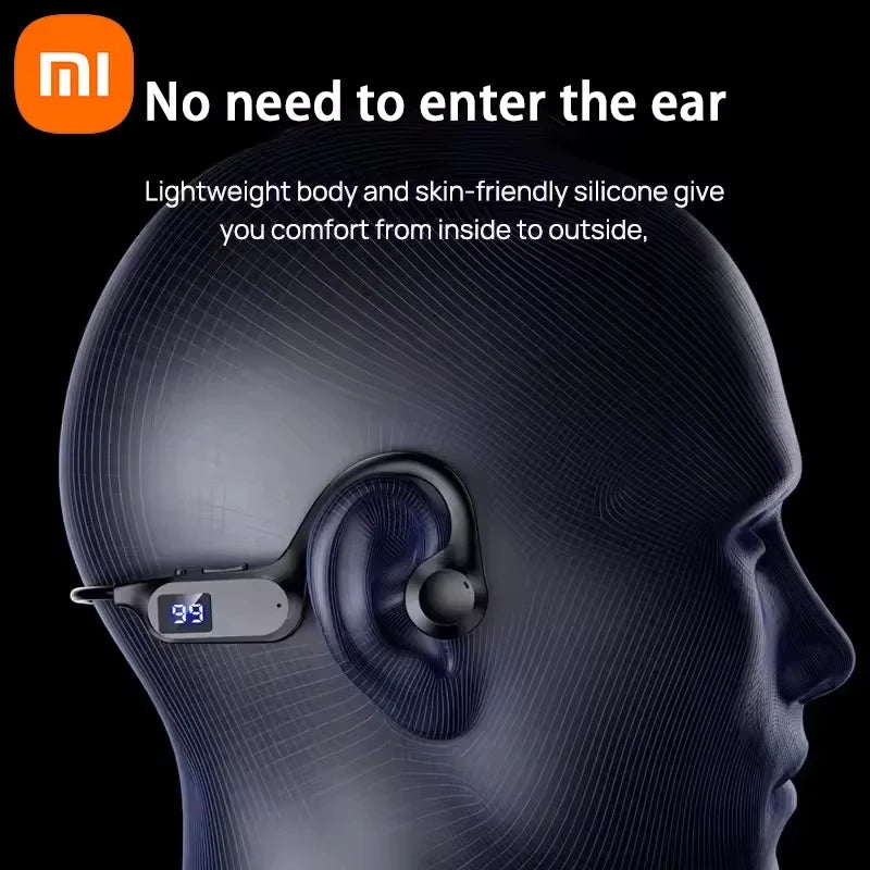 Xiaomi Wireless Earphone Bone Conduction Sport Swimming Bluetooth Compatible Earphones Hand-free With Mic For Sports X7 Earbuds