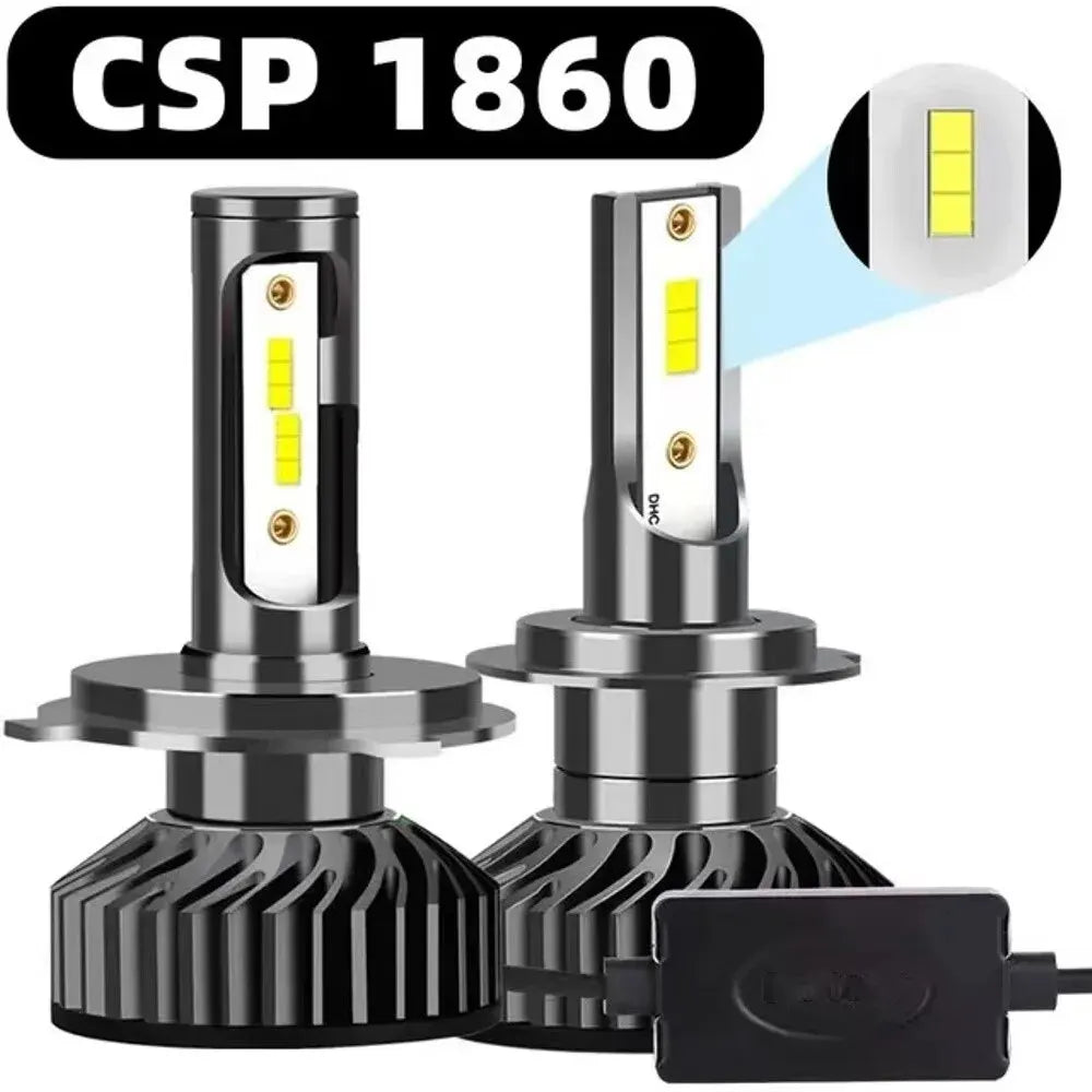 2X H7 LED H4 Car Headlight Bulb 30000LM CSP3570 CSP1860 COB H1 H3 H8 H9 H11 9005 HB3 9006 HB4 9012 Light for Vehicle Auto CANBUS