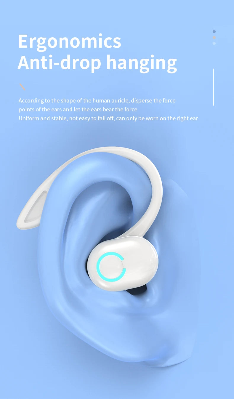 Bluetooth 5.2 Earphones Sport Headphones Wireless Earbuds Ultra-long Standby Handsfree Headset with Mic for Xiaomi Huawei
